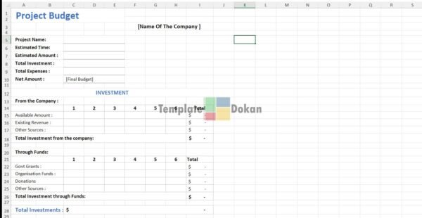Project Budget Template